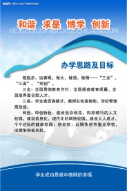 学校制度展板