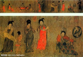挥扇仕女图