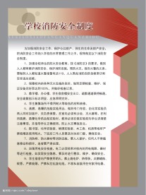 学校制度展板