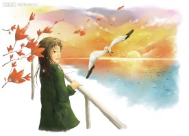 花的心语韩国卡通漫画写真设计模板