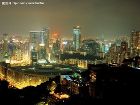 夜晚的城市风光
