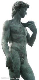 大卫雕塑半身像