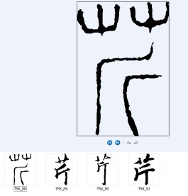 芹 书法字