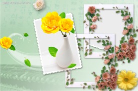 鲜花相框