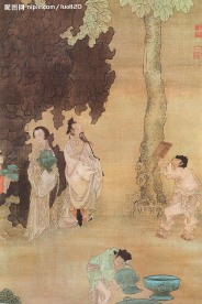 云林洗桐图
