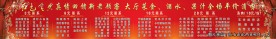 餐馆价目表