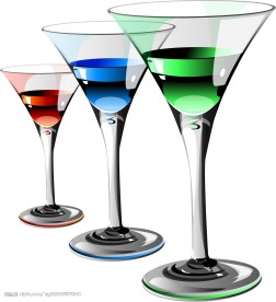 彩色酒杯