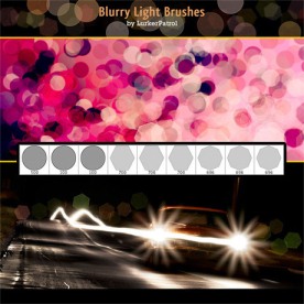 梦幻灯光效果psd笔刷素材