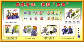 煤矿安全展板