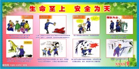 煤矿安全展板