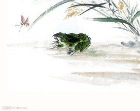 水墨青蛙