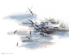 水墨昆虫