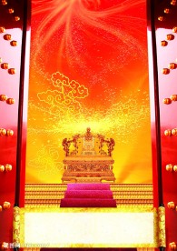 城门宝座炫光星空祥云楼梯圣旨