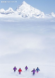 激情滑雪者