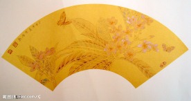 工笔扇面之一