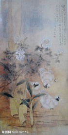 工笔画——老屋门前