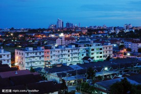 泰国芭提雅夜景