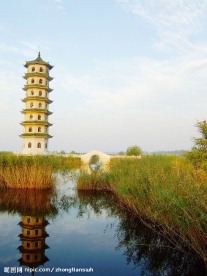 大纵湖景点兴湖塔