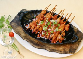 铁板兔肉串