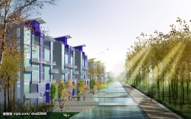 房屋外景效果图