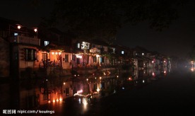 西塘美景花灯满河