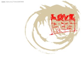 涂鸦风格love