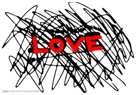 涂鸦风格love