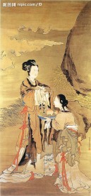中国画 仕女3