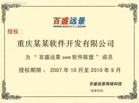 授权书软件公司