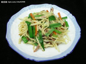 土豆丝炒肉