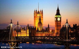 英国雾都伦敦夜景