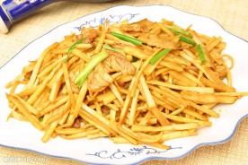 青笋炒鲜肉