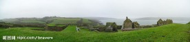 山景 古建筑 海边风光 全景360
