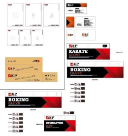 体育用品包装 卡头 名片 便签 包装箱 条码