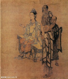 中国画 人物  佛