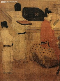 中国画 人物 书房