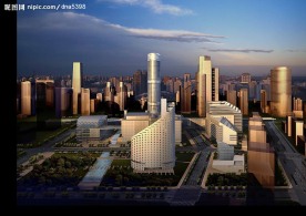城市外景效果图