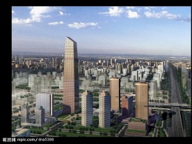 城市外景效果图