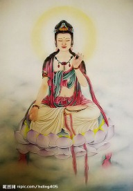 坐莲观音