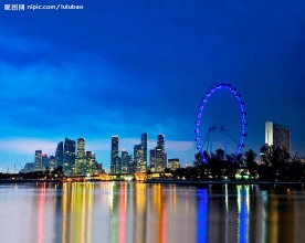 新加坡摩天观景夜景