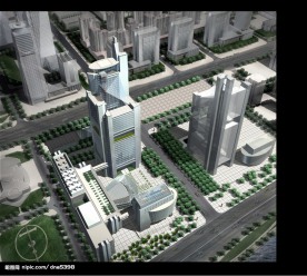 城市外景效果图