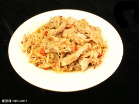 傣味酸笋炒肉片