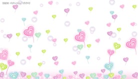 七彩心纹  蒲公英心型纹理