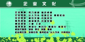 电业局企业文化展板模板