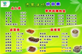 沙县小吃价目表