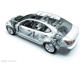 雷克萨斯轿车透视图