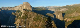 悬崖绝壁的半园顶山