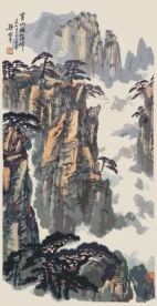 中国风山水民间画