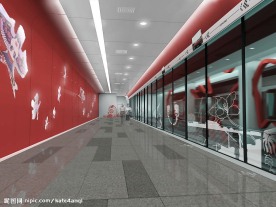 首都机场线东直门效果图