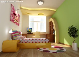 小孩房效果图
